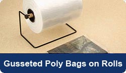 Gusseted Poly Bags on Rolls